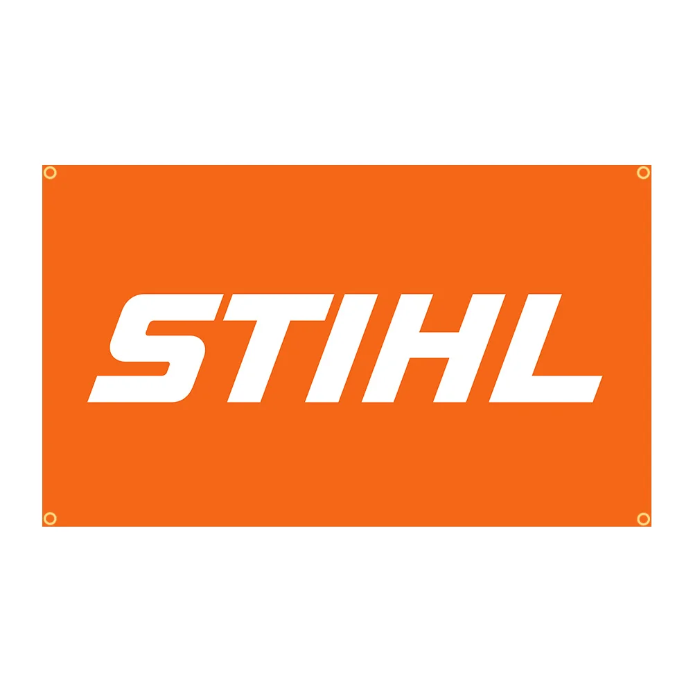 

90x150cm STIHL Orange Chainsaws Tools Flag Polyester Printed Garage or Outdoor Decoration Banner Tapestry