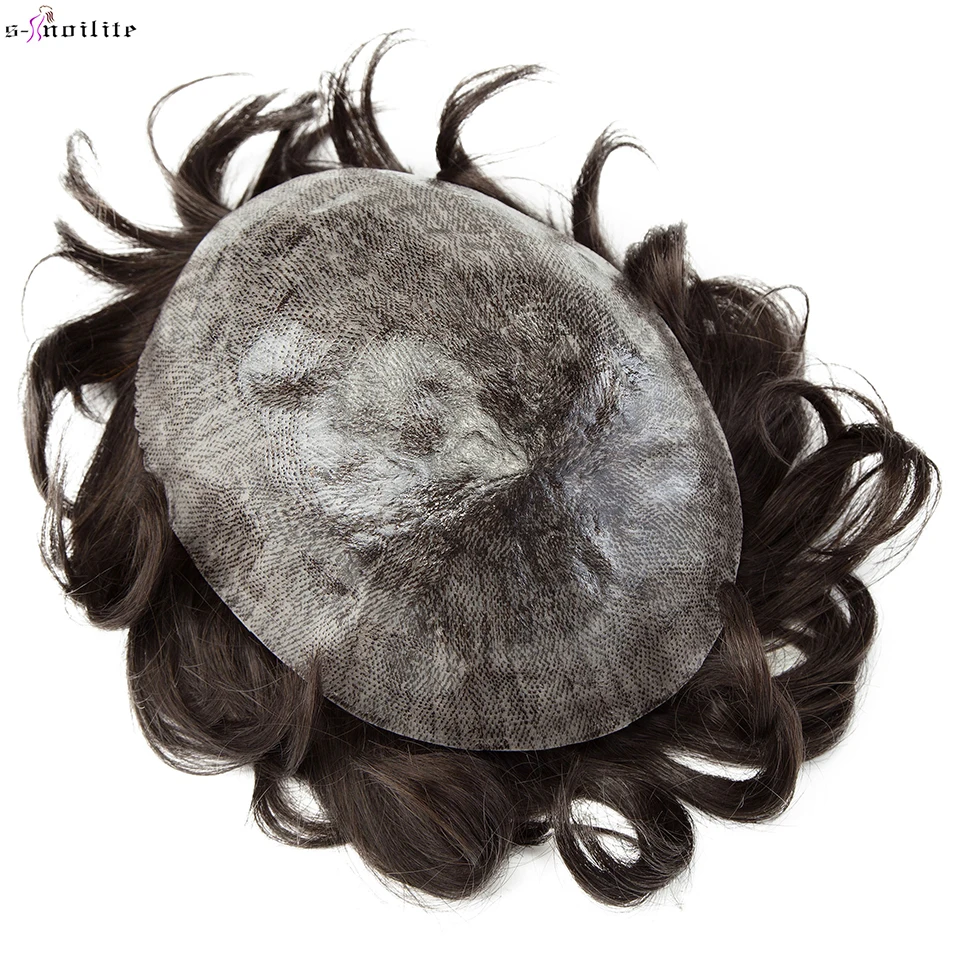 s-noilite-58g-natural-hair-wig-men's-wig-toupee-men-100-male-replacement-system-capillary-prothesis-invisible-pu-base-hairpiece