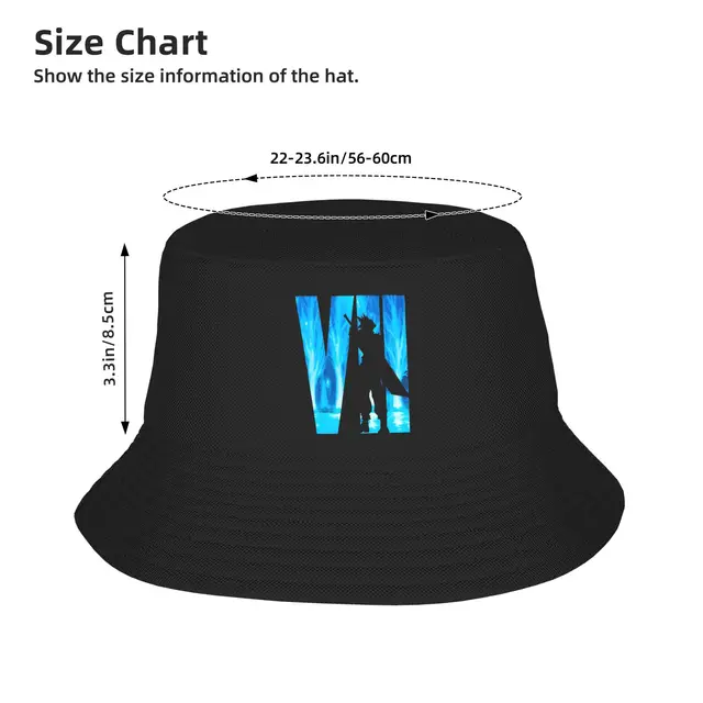 Final Fantasy VII Bucket Hat Summer  Casual Fisherman Hats For Unisex Breathable Hunting Caps Streetwear Graphic Sun Hats 4