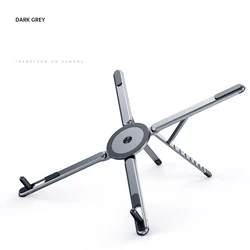Aluminum Alloy Portable Magnetic Stand with Adjustable Vertical Lift (GRAY)