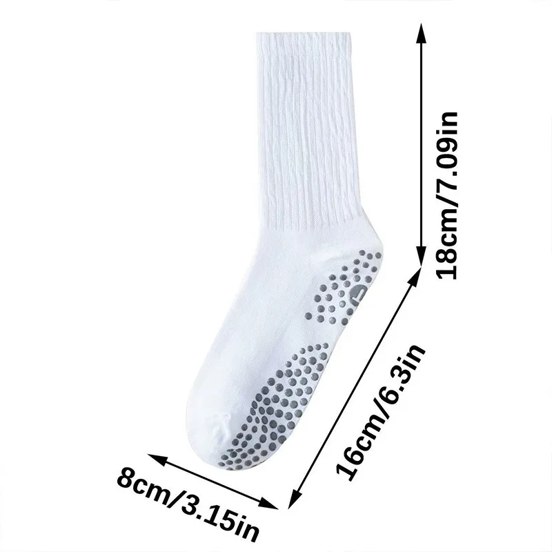 Women's Non-Slip Yoga & Pilates Mid-Calf Socks - Sweat-Absorbent and Versatile Fitness Grip Socks