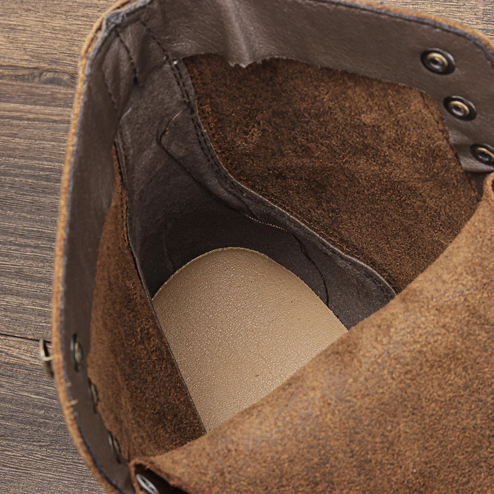 Genuine leather Men Boots Natural Cow Leather Ankle Boots Men #DX8108 39~48 mens leather boots