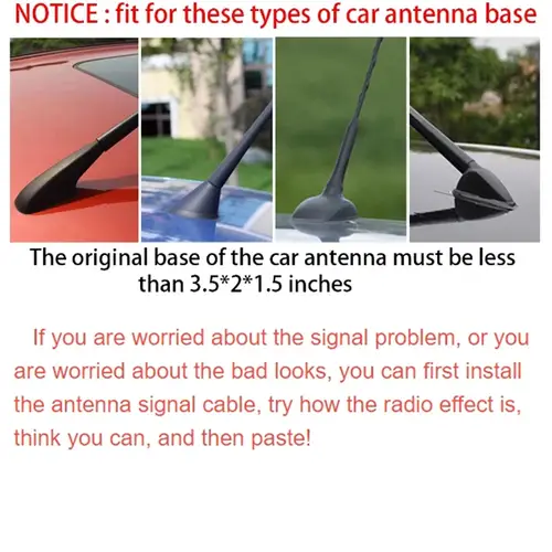 Universal Car Antennas Shark Fin Antenna Auto Radio Signal Aerials Roof Antennas for universal car model Car Styling - Image 3