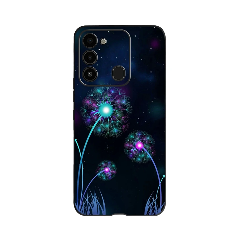 mobile pouch For Tecno Spark Go 2022 Case Fashion Flower Printed Protective Cover For Tecno Spark 8C Phone Case SparkGo KG5 Coque Soft Fundas flip cover with pen Cases & Covers