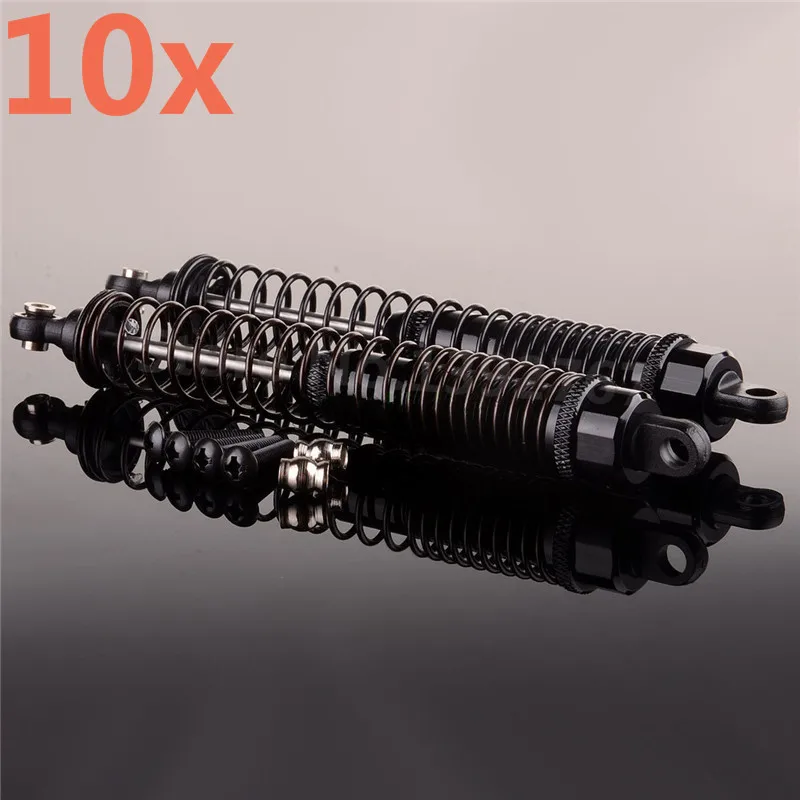 10Pcs RC Car Aluminum Front Shock Absorber For 1/10 Scale Models Remote