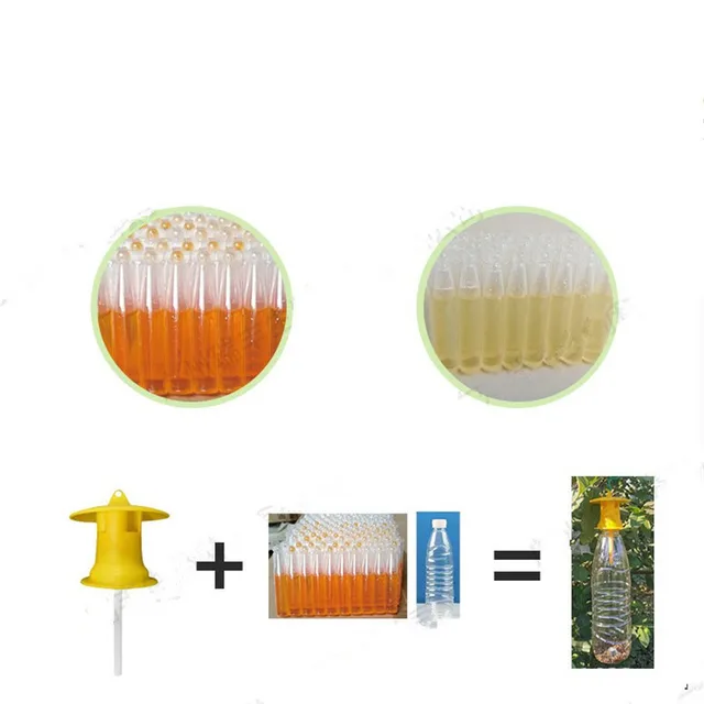 Gyümölcs Légycsapdás Gyilkos Műanyag Sárga Drosophila Csapda Légy Fogó Kártevő Kártevőirtás A Háztartási Gazdasághoz 6*6 Cm - Image 6