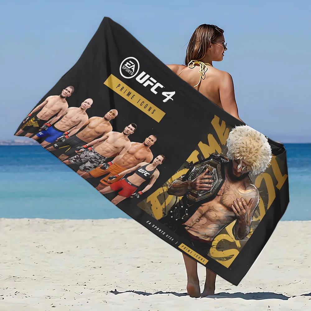 thumbnail image 1 of Toalla de playa de microfibra U-Ultimate Fighting Championship UFC de secado rápido, resistente a la arena, para piscina, viajes, duchas y acampadas, 1 of 5