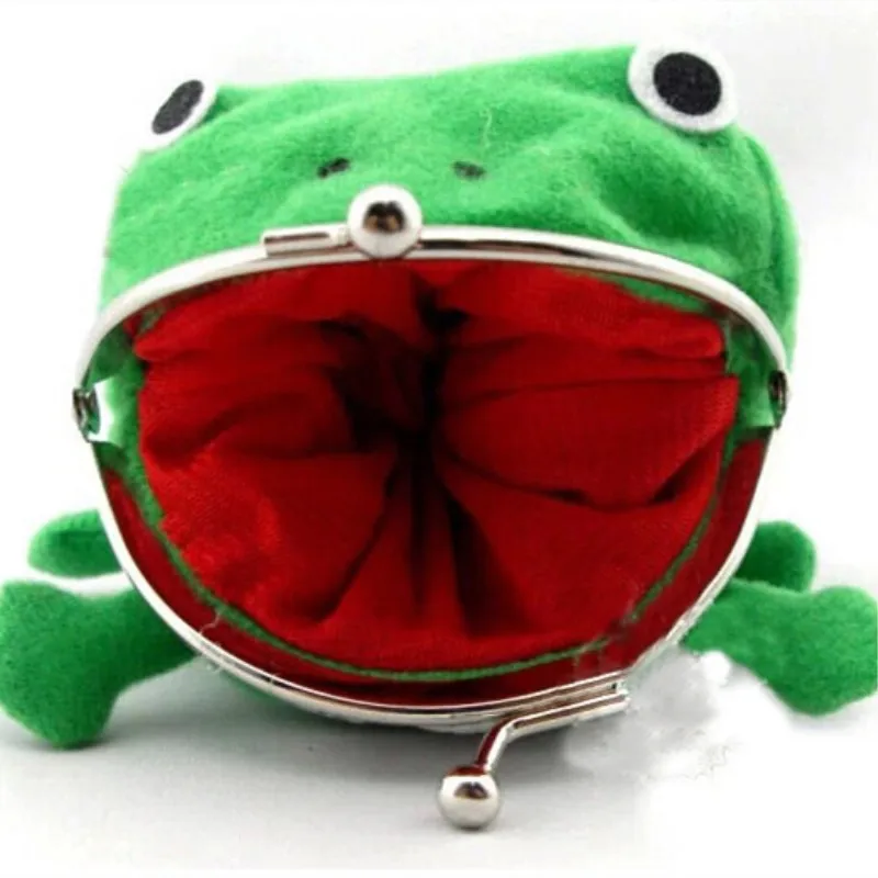 1pcs Hot Selling Frog Wallet Anime Cartoon Wallet Coin Purse Manga Flannel Cute purse Coin holder