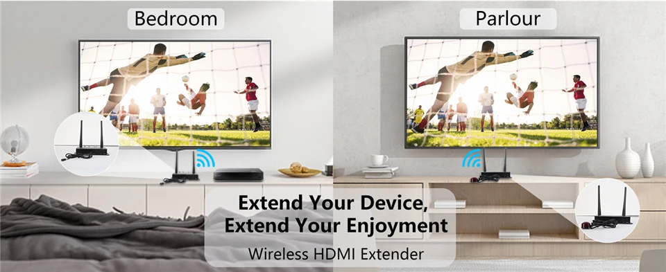 4K Wireless HDMI Video Transmitter and Receiver 5G 200M 1080P HDMI KVM Extender