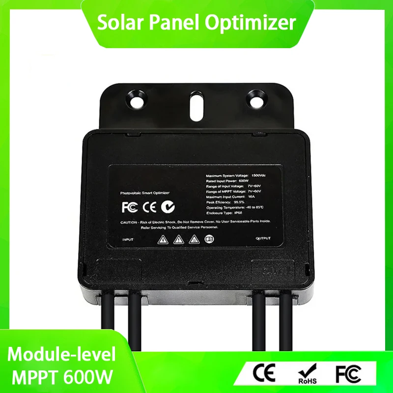 PV Power Optimizer Solar PV Panels Module level Max Input 600W System Voltage 1500V MPPT High Efficiency portable solar panel,solar charger panels,solar panels