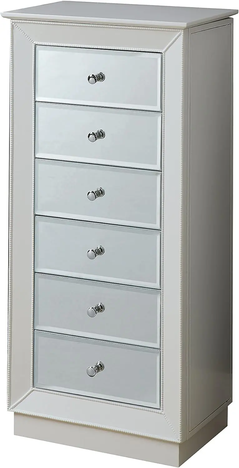

Acme Talor 6-Drawer Wooden Jewelry Armoire in White