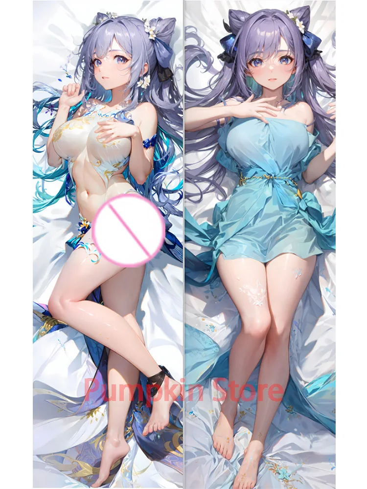

Dakimakura anime дакимакура Подушка Dakimakura Аниме Keqing (Genshin Impact) с двусторонним принтом в натуральную величину, наволочка для взрослых
