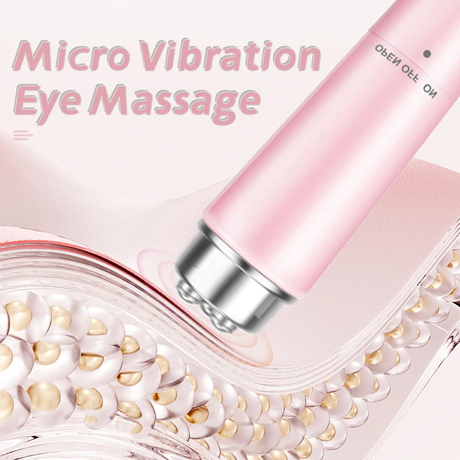 Eye Massager 1PC 4 in 1 Vibrating Massager Stick Remove Dark Eye Circles Remove Eye Bags Mini Massage Pen Lifting Firming Beauty Instrument