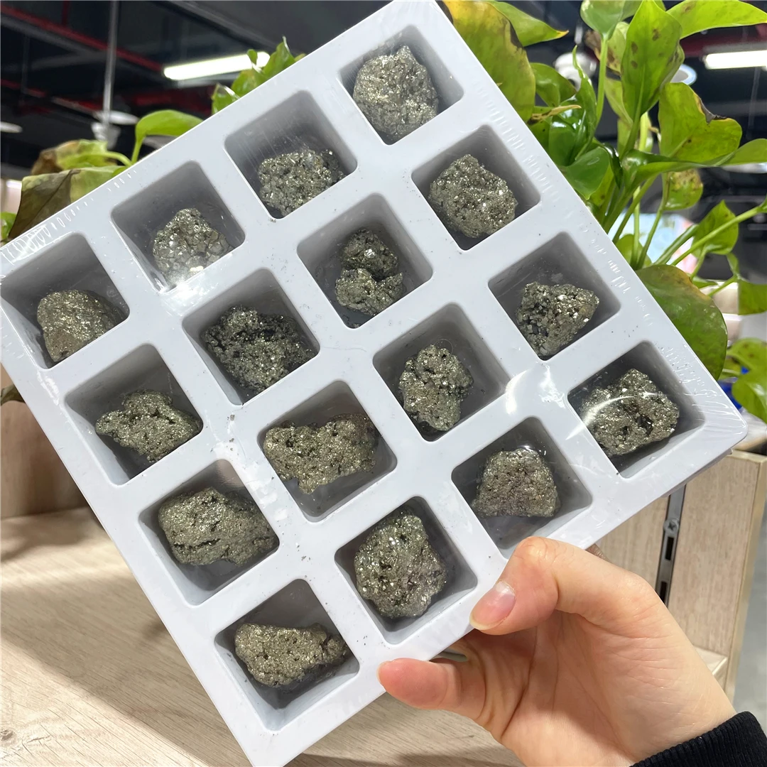 

16 шт., набор из натуральной пиритовой минеральной руды