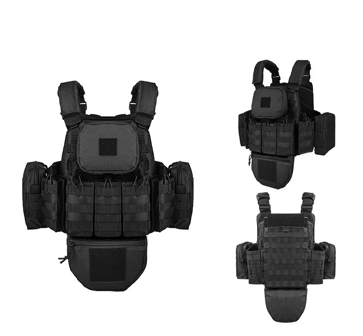 Description Picture 4 of itemYAKEDA Tactical Plate Carrier Vest Camo Molle Magazine Pouches Hunting Full Protection Tactical Vest With Hydration Carrier Bag