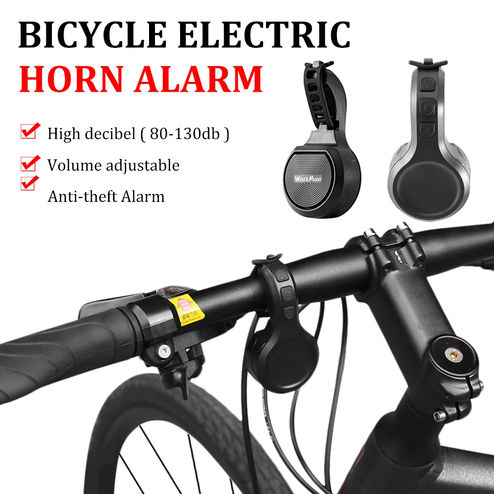 Bicycle Electric Bell 80dB Electric Bike Horn Bicycle Handlebar Bell Bike  Super Loud Sound Alarm Bell USB Mountain Bike Horn - AliExpress