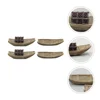 4 Pcs Micro Landscape Fishing Boat Decor Decoration Ornament Adornment Mini Plastic Retro 4