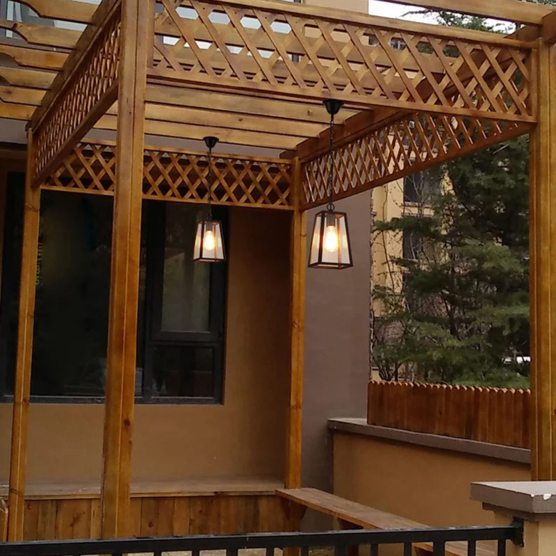 European Retro Restaurant/Bar/Cafe Chandelier Outdoor Pavilion/Aisle/Corridor/Garden Courtyard Pendent Light