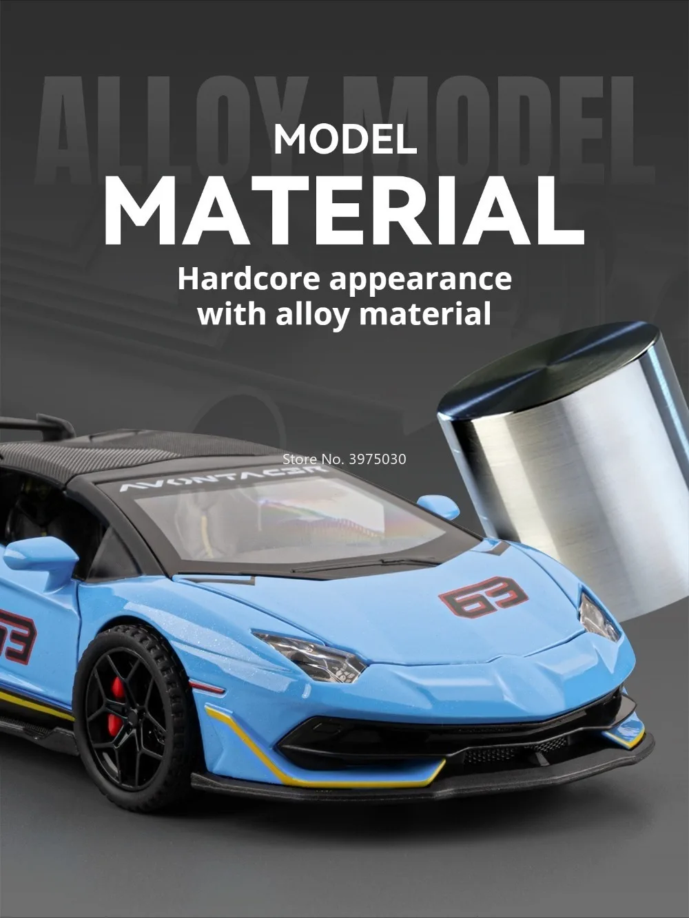 1:32 Lambor Mansory Revuelto SVJ63 juguetes modelos coches vehículos en miniatura con música ligera coche deportivo reco