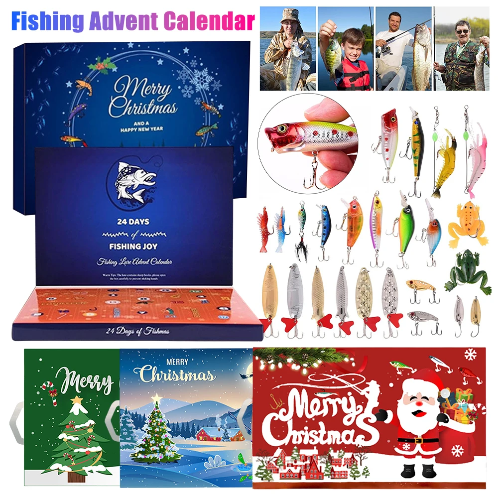 Advent Calendar Fishing Christmas Countdown 24 Days Fishing Set christmas countdown calendar christmas advent calendar fishing advent calendar