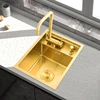 Golden Kitchen Sink 304 Stainless Steel Island Bar Sink Household Small Concealed Sink Kitchen Bowl Cleaning Pool Kitchen Basin 2