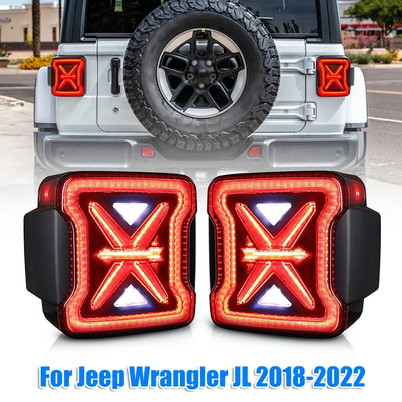 

2 шт., копченая оболочка со стрелкой, модель фонарика для Jeep Wrangler JL 2018-2022 (версия для США)