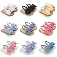 Summer casual sandals fashionable and minimalist baby girls’ shoes bow shaped soft soles lightweight walking shoes