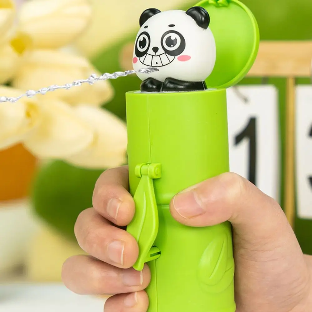Portable Splashing Spray Beach Water Sprayer Panda Bamboo Water Soaker Toys Easy To Fill Plastic Water-Sprinkling Toy Boys Girls