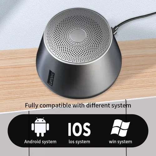 레노버 K3 프로 블루투스 스피커, 야외 휴대용 무선 확성기, 음악 플레이어, 마이크 포함, HiFi 스테레오 사운드 서브우퍼 6