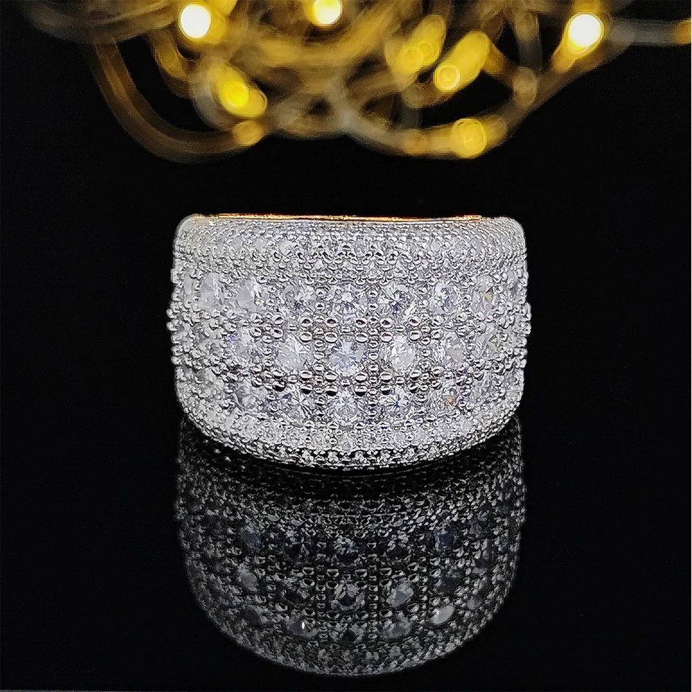 Elegant Vintage Gold & Silver Eternity Wedding Band for Women & Men - Perfect Gift