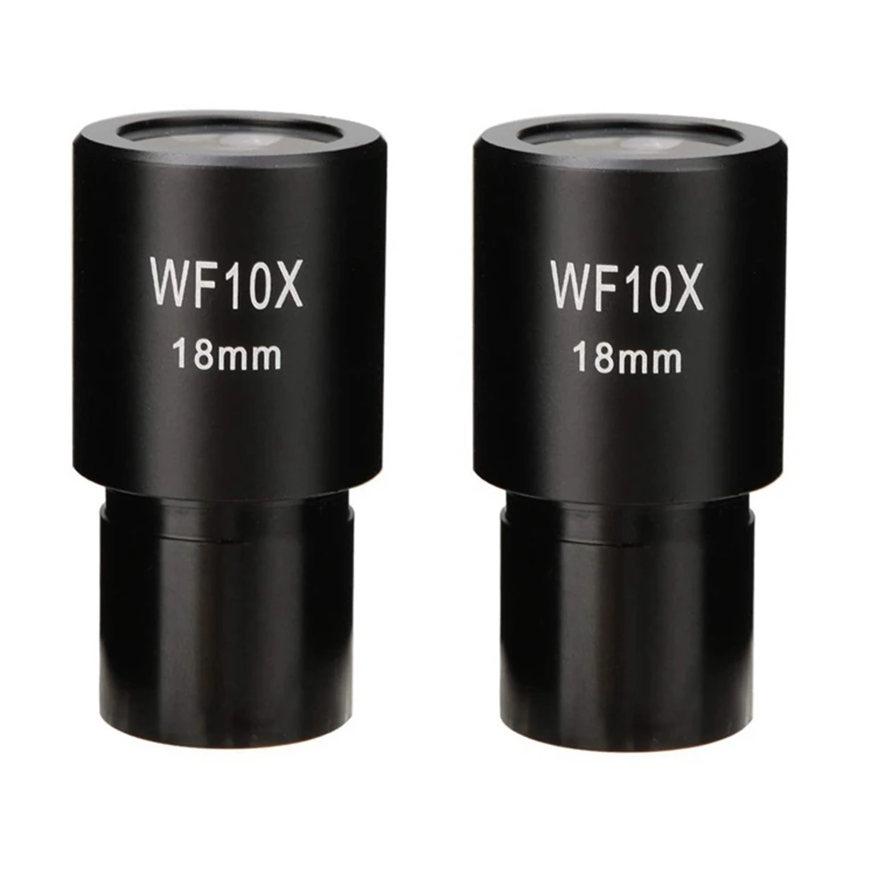 Newest 2 PCS WF10X Widefield Eyepiece Biological Microscope Optical Lens Eyepiece Wide Angle 23.2mm Mounting Size