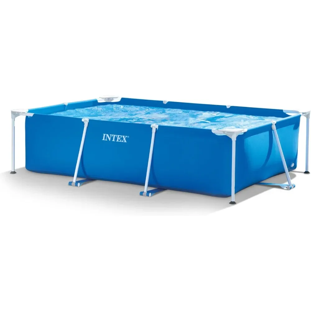 

Outdoor Bathtub, 9.8 'x 79 "x 29.5" Above Ground Rectangular Frame Outdoor Backyard Swimming Pool, Blue Outdoor Bathtub