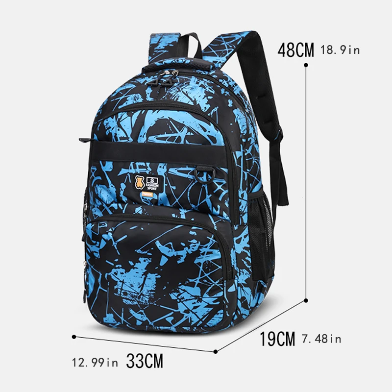 Men's backpack, large capacity business travel backpack, adjustable shoulder strap, multiple pockets, suitable for work and leis