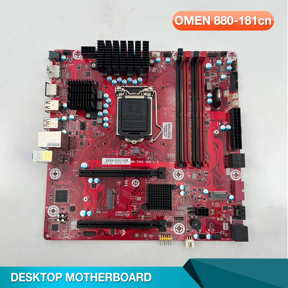 Scheda Madre Desktop Per Hp Omen 880-181Cn Ms-7A61 L02051-001 L02051-601 Z370
