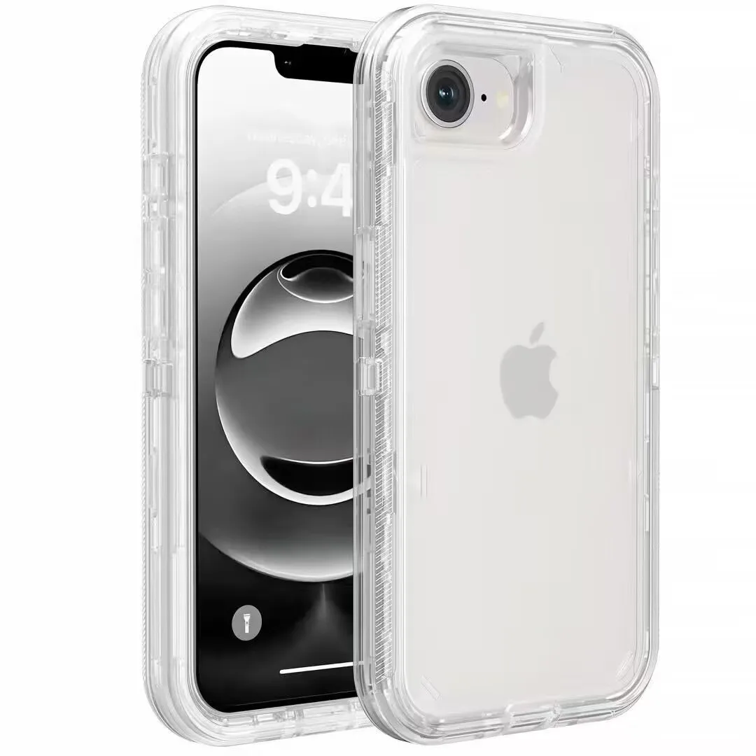Transparent Shockproof Armor Glossy Phone Cover