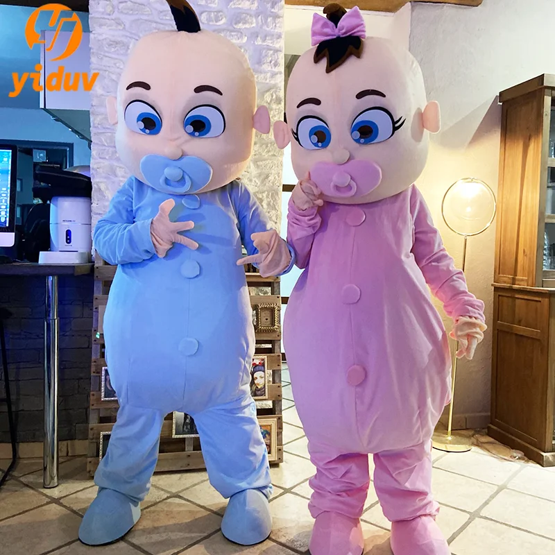 Boy Girl Baby Mascot Costume JJ Baby Cartoon Characters Doll Fancy