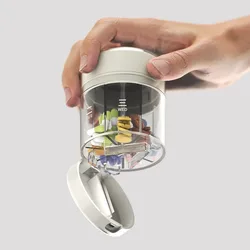 Portable 7 - Day Pill Cutter and Medication Dispenser Box (A - 1)