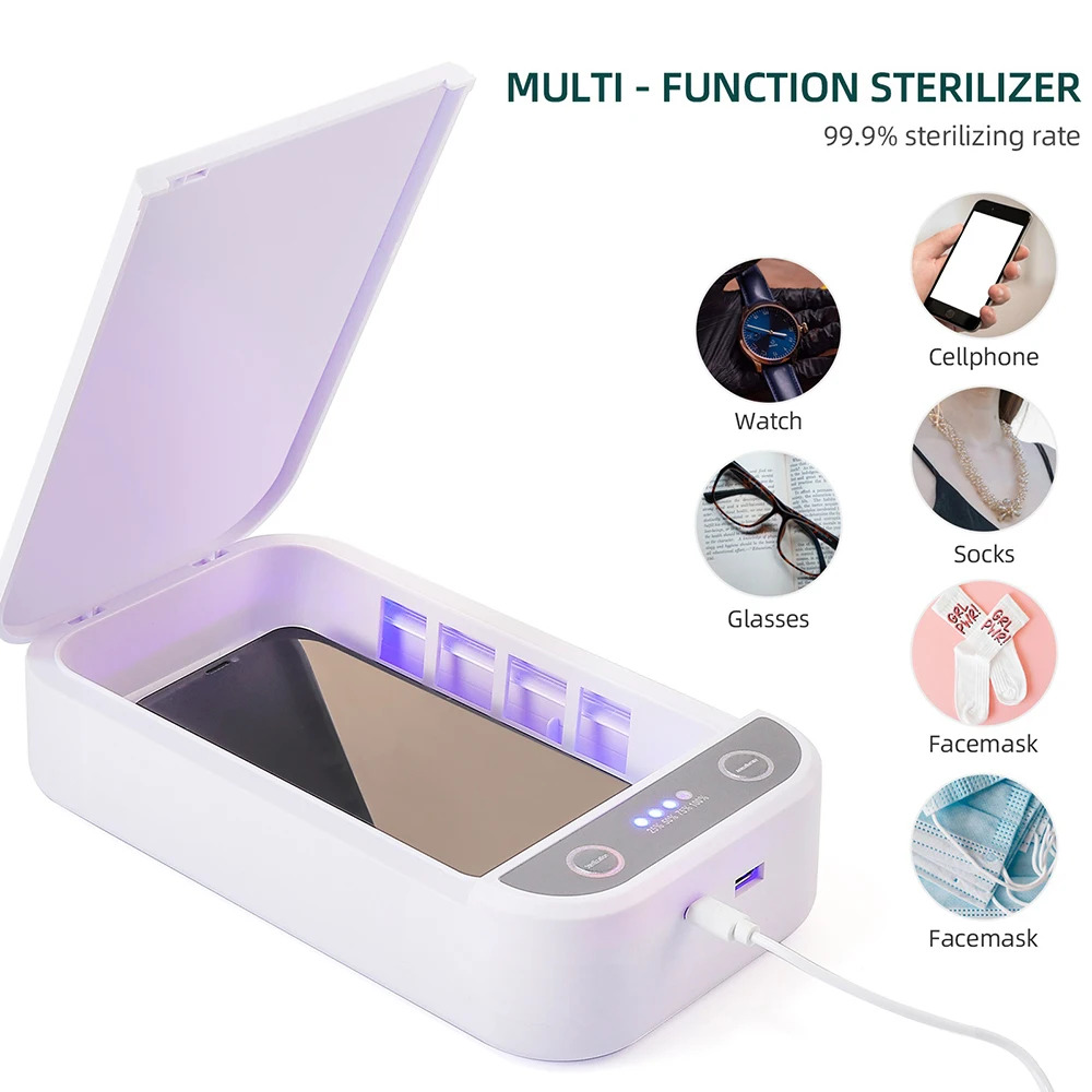 Electric UV Sterilizer Aromatherapy Box Multifunctional Mobile Phone Wireless Charger Disinfection Anti Bacteria Machine electric disinfection box
