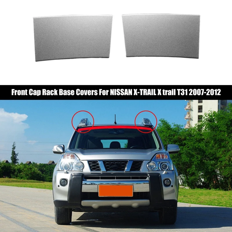 2PCS-26612JG00A-RIM-DRIVING-LAMP-Roof-Rail-Front-Cap-Rack-Base-Covers ...