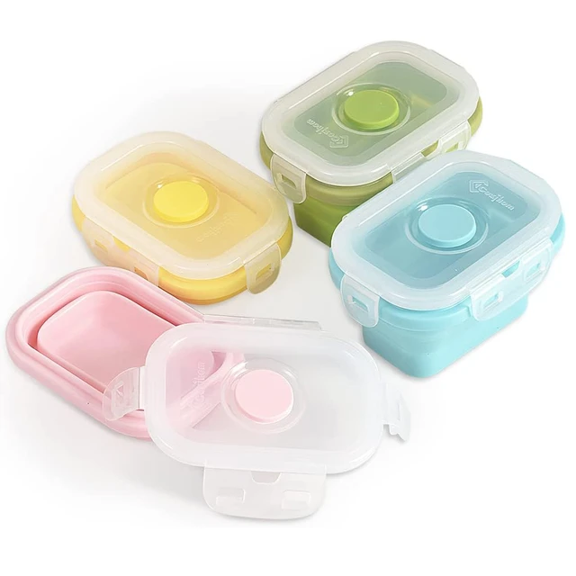 Silicone Baby Food Storage, Oven Safe Baking Containers with Lids, Leak  Resistant Airtight Lids, Microwave and Freezer Safe