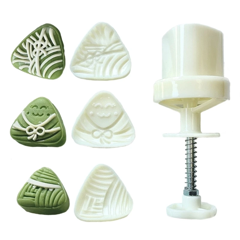 

Easy to Use Mooncakes Molds Mooncakes Stamps Zongzi Shaped Mungs Bean Cake Molds Bakings Tool Perfect for Mooncakes