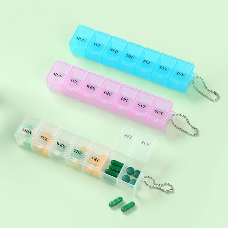 Compact 7-Day Pill Case Organizer for Vitamins and Supplements