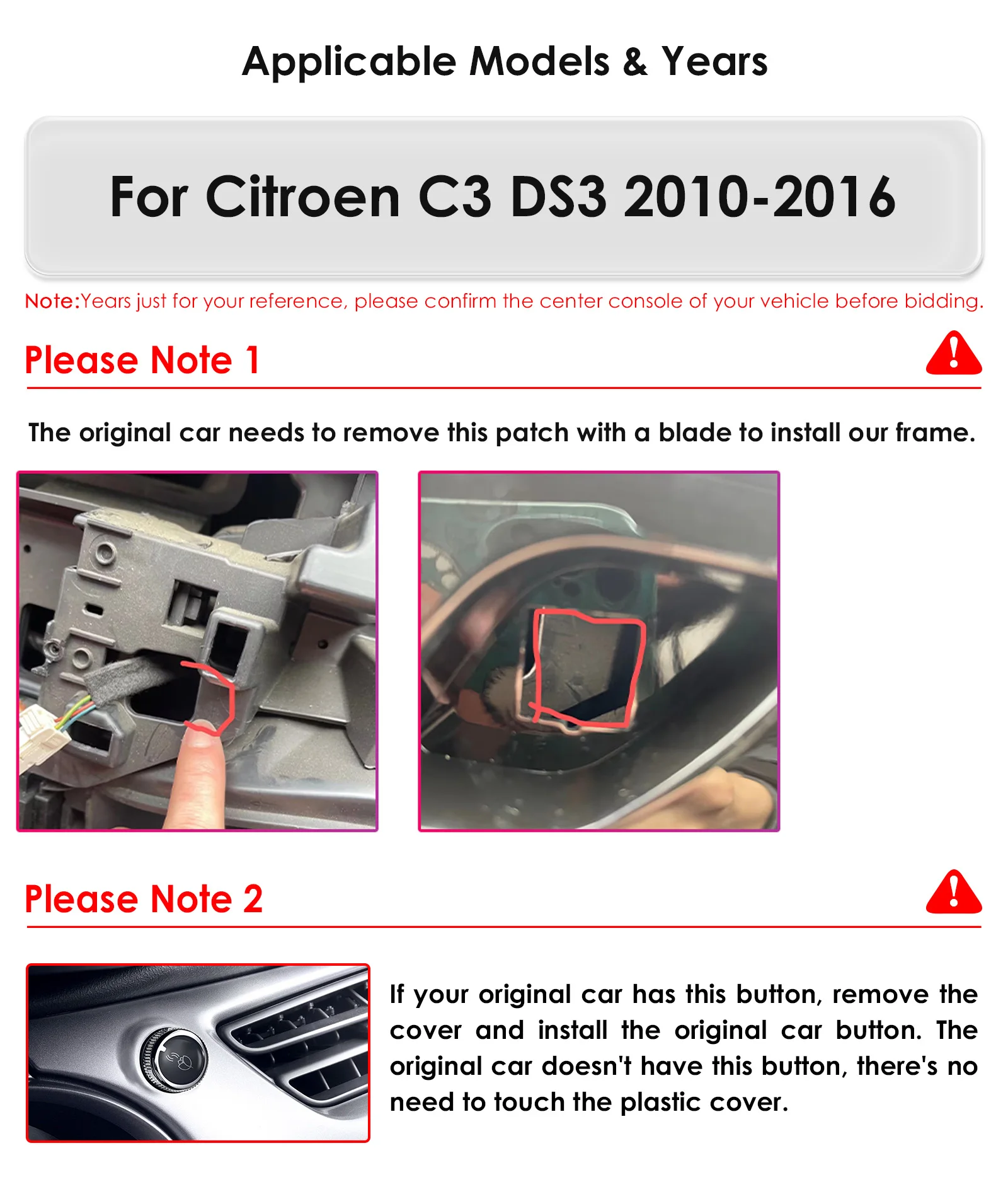 Hizpo 9'' 2din Android 14 for Citroen C3 DS3 2010-2016 Car Radio Multimedia Video Player GPS Carplay Auto 4G RDS Autoradio Wifi