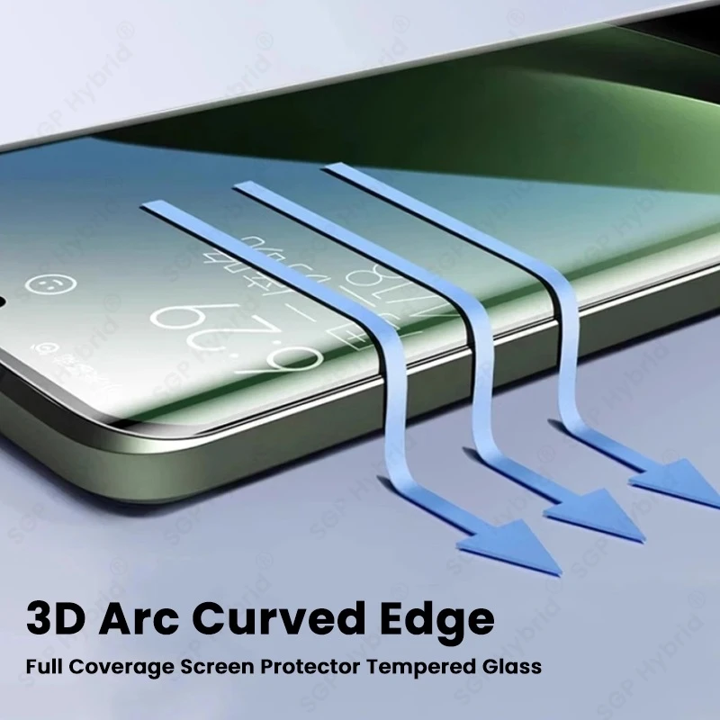 Premium 9D Curved Tempered Glass Screen Protector - 3-Pack