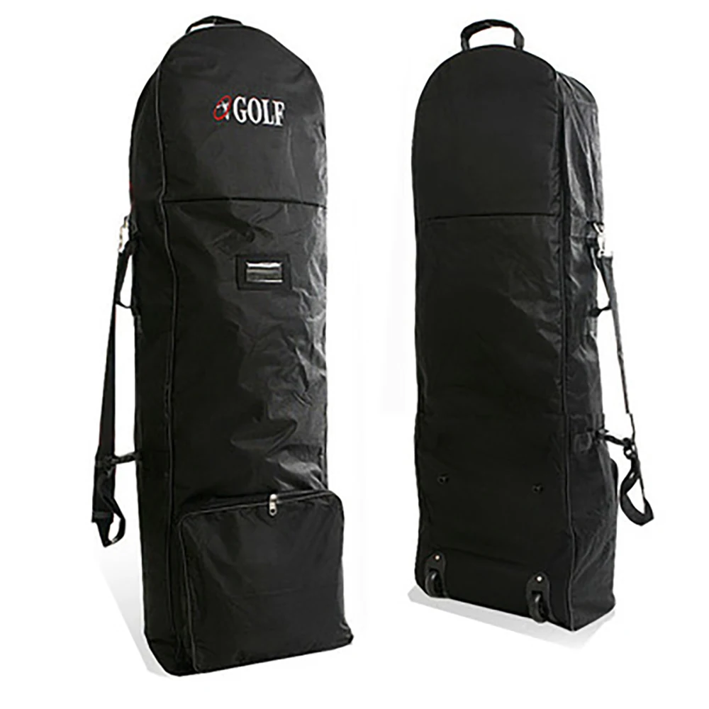 

New Golf Bag Travel Aviation with Wheels Large Capacity Club Cover Foldable Lightweight Nylon Airplane Travelling Ball Bags