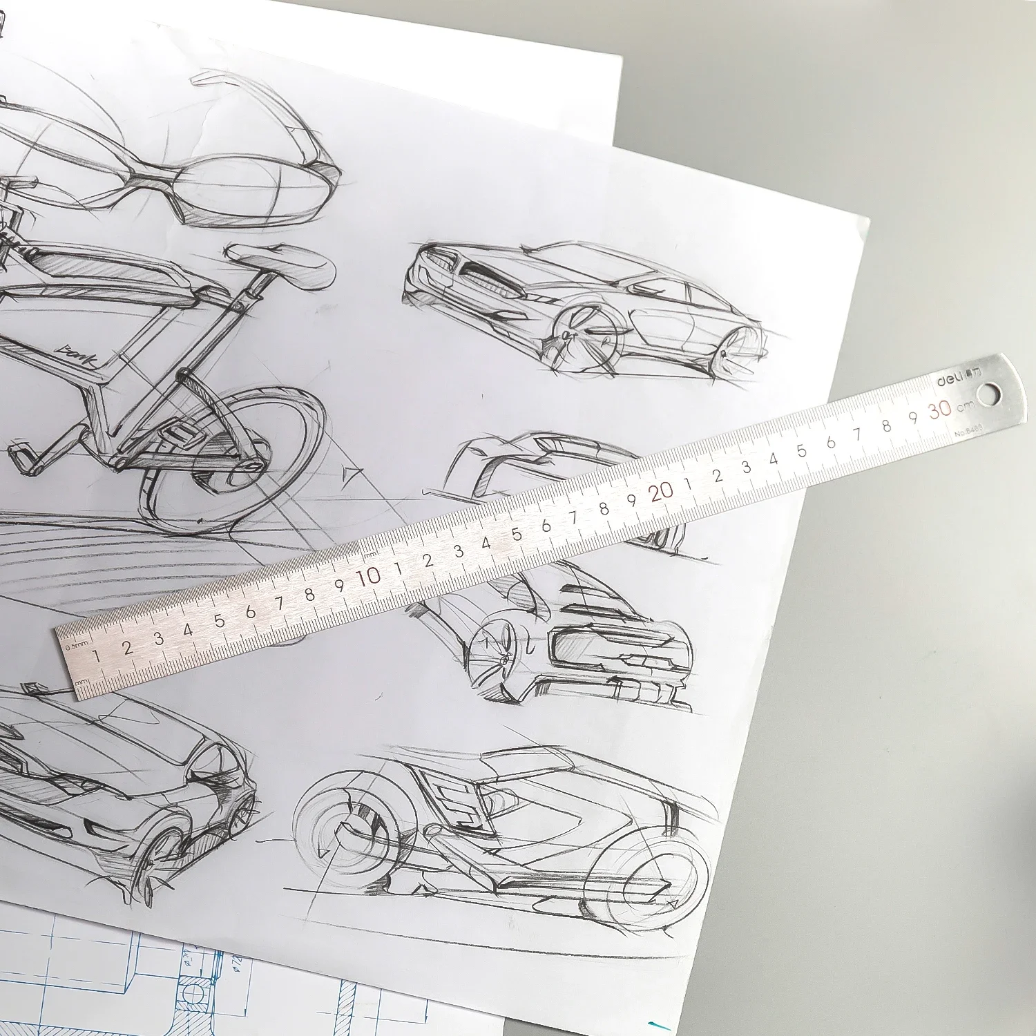 Precision Stainless Steel Metric Ruler for Professional Measuring and Drawing