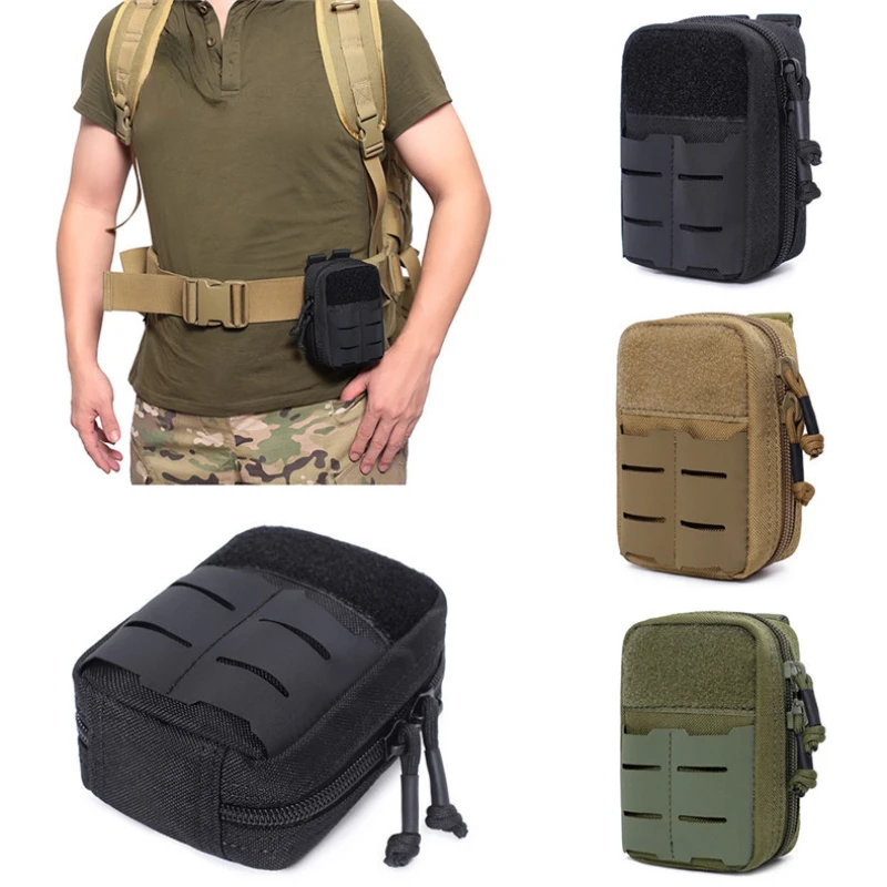 

Molle Bags 1000D Nylon Hunting Survival First Aid Pouch Medical Waist Bag Portable Emergency Flashlight Medicine Waist Bag