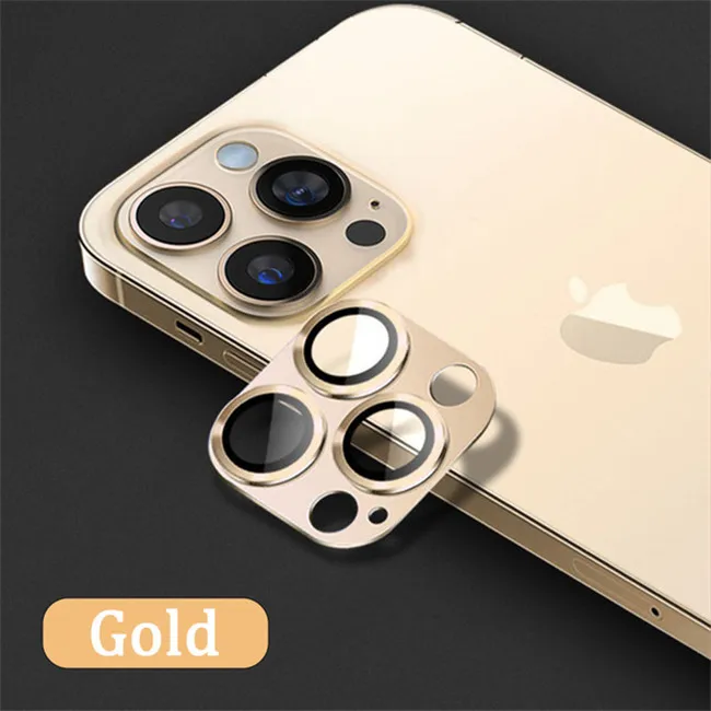 Premium Metal Camera Lens Protector Glass with Full Coverage Back Lens Cap