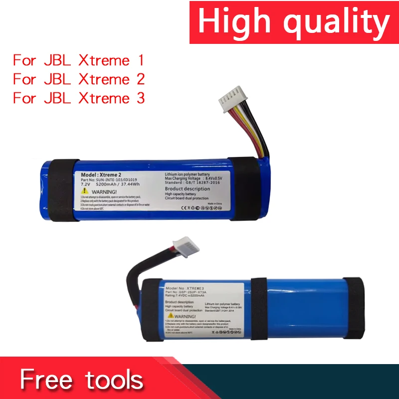 Nuova Batteria Per Batterie Per Altoparlanti Bluetooth Jbl Xtreme 1 Xtreme 2 Xtreme 3