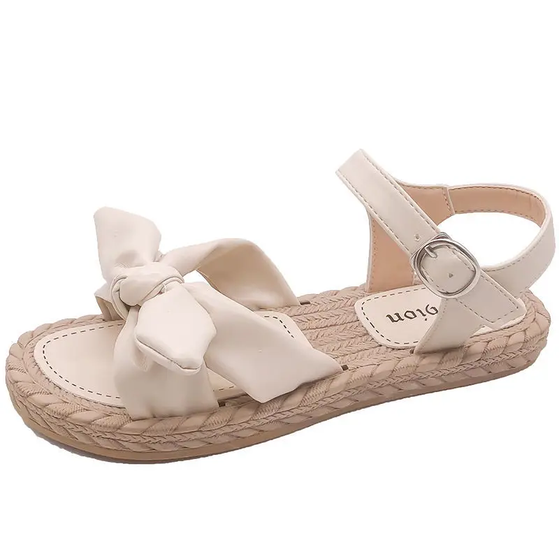 

Flat Shoes Female Slippers Low Butterfly-knot Luxury Slides Shose Women 2022 Summer Soft Designer Basic Rubber Fashion Sandals